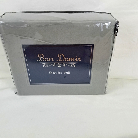 Bon Domir Gray Full Sheet Set - Picture 1 of 7